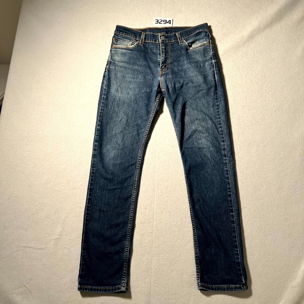 Levi's 511 Slim Jeans Mens 30x30 Blue Denim Cotton Medium Wash Straight Leg